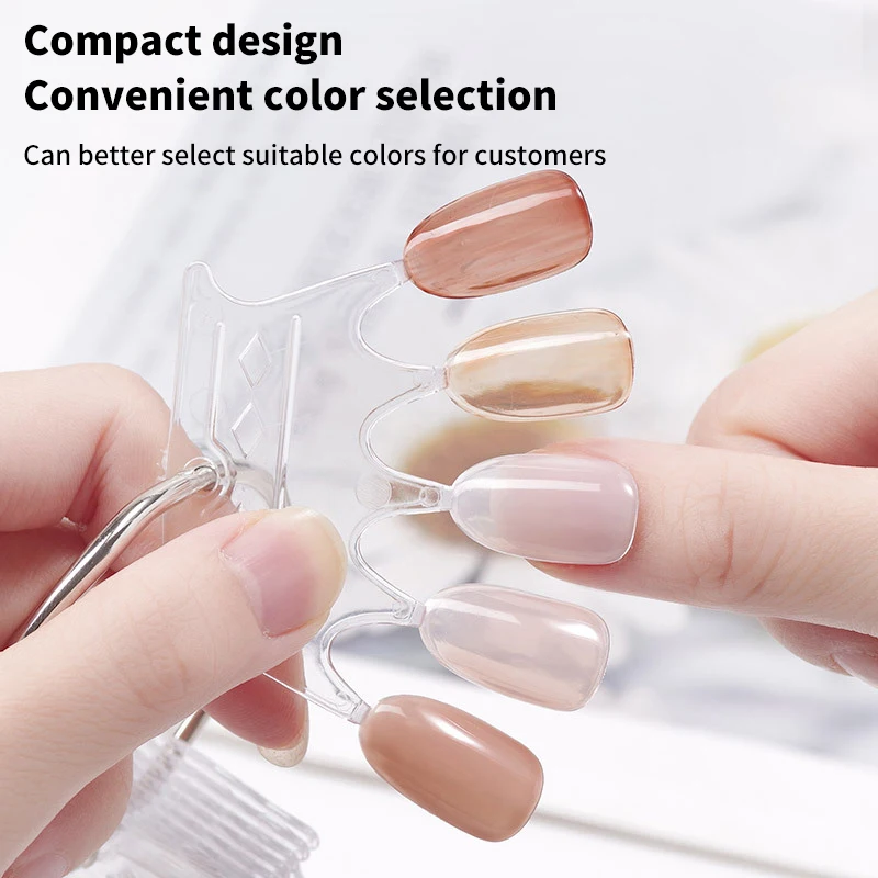 Красочный шаблон дизайна ногтей в форме практичной палитры Yingya Weiya для практики и