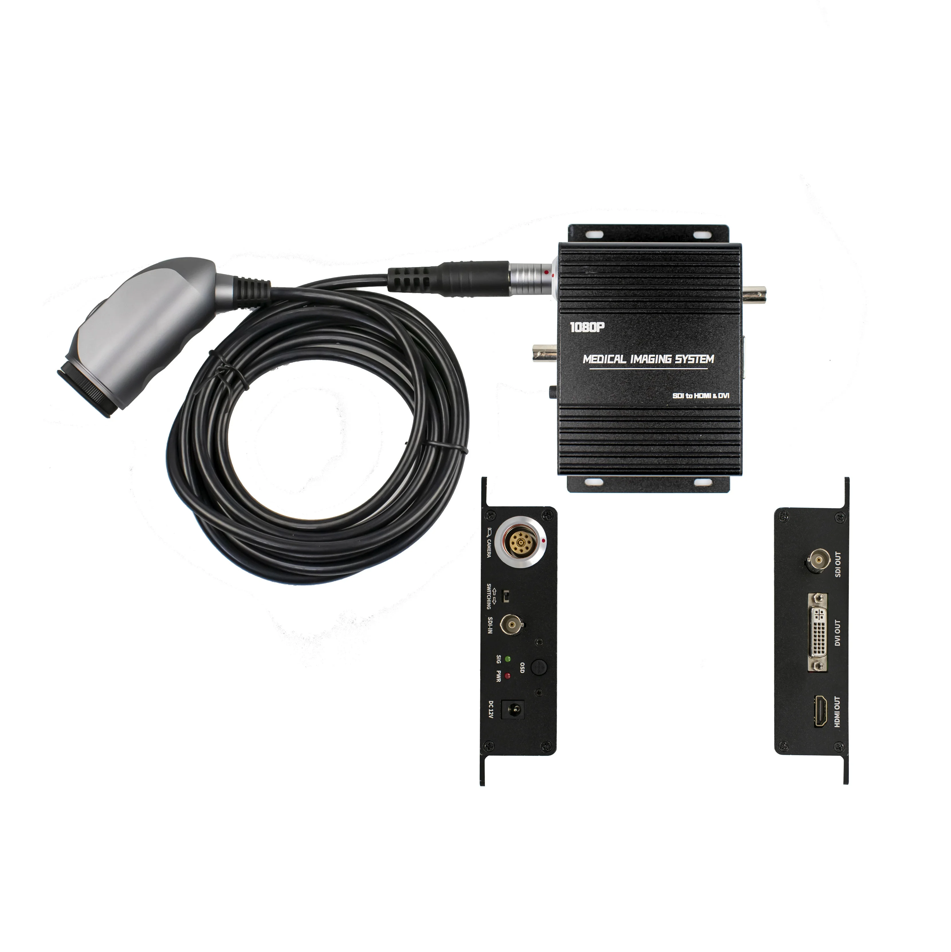 

Отоскоп для эндоскопа в носу с дополнительным экраном