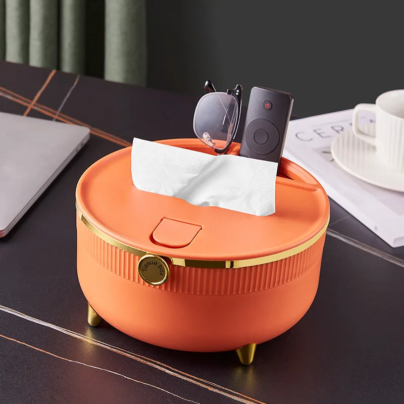 

High-grade Tissue Box Multifunctional TV Remote Control Storage Boxes Mobile Phone Holder Desk Organizer Home Accessories
