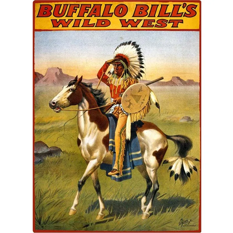 AMELIA SHARPE металлические винтажные жестяные знаки, Западный ковбойский Индийский буйвол Act, домашний барный знак, 8x12 дюймов