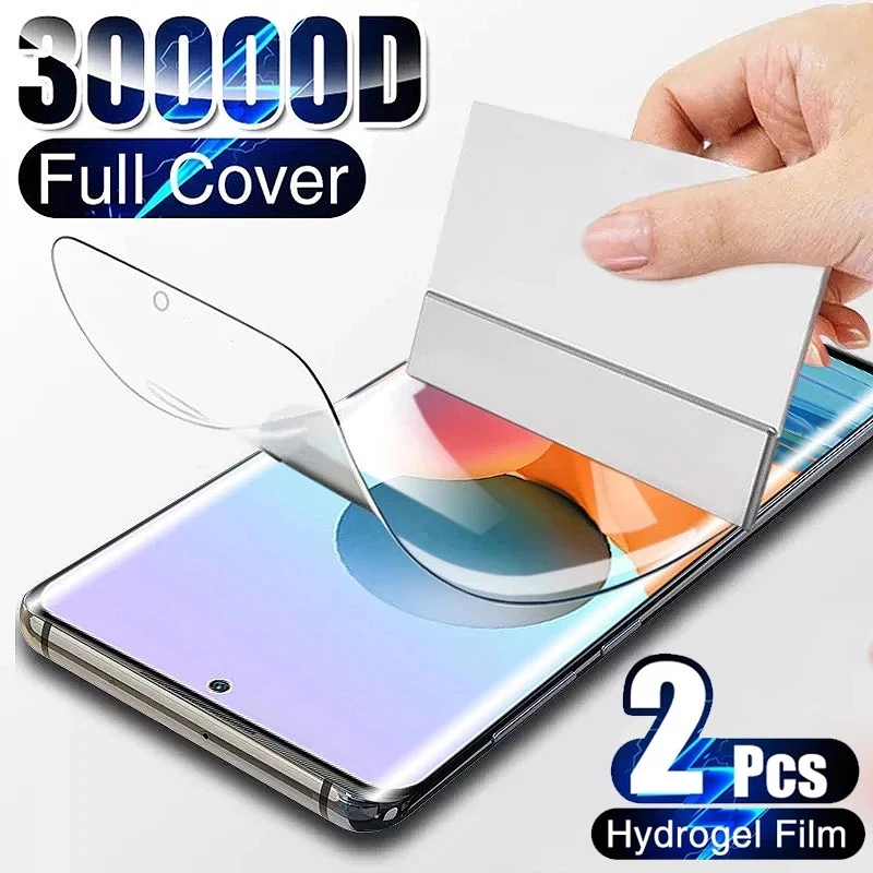 

Гидрогелевая пленка для Xiaomi Redmi Note 10 10S 9S 9 8 7 6 5 Pro Mi Note 10 11 Lite Poco X3 M4 Pro, 2 шт., не стекло