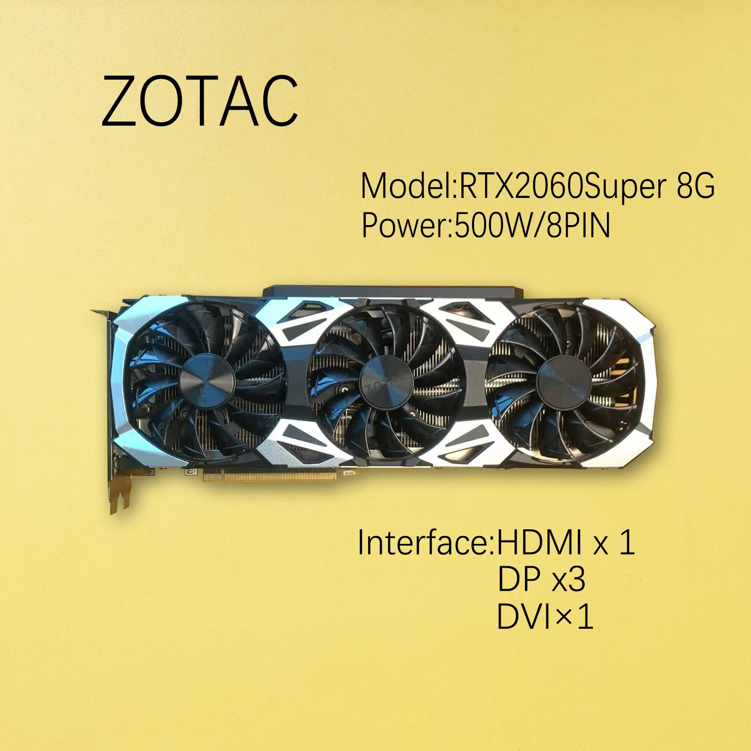 ZOTAC Geforce GTX1650 GTX1660 1660Super RTX2060 6G 2060Super RTX2070 2070Super 8G 2080 2080TI 11G видеокарты графическая