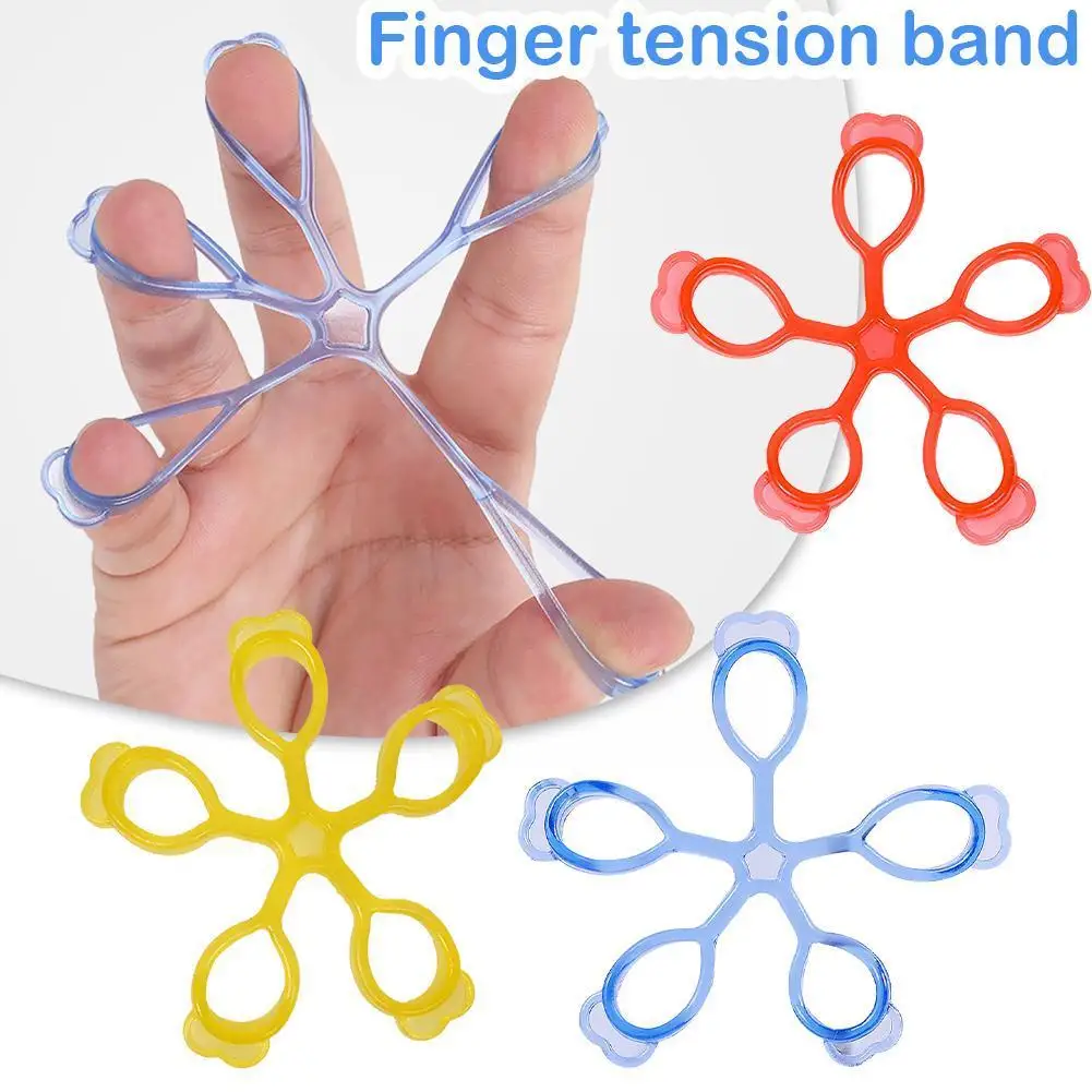 

Rubber Finger Expander Exercise Hand Grip Wrist Strength Bands Finger Piano Exerciser Finger Guitar Resistance Trainer Exer L2s0