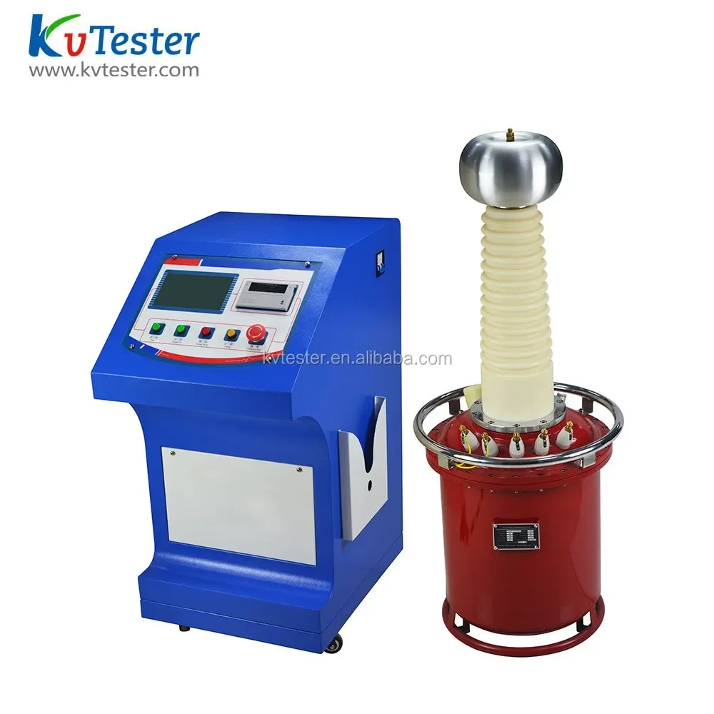 10kVA 100kV Power frequency withstand voltage testers oil immersed HV transformer AC DC Hipot tester