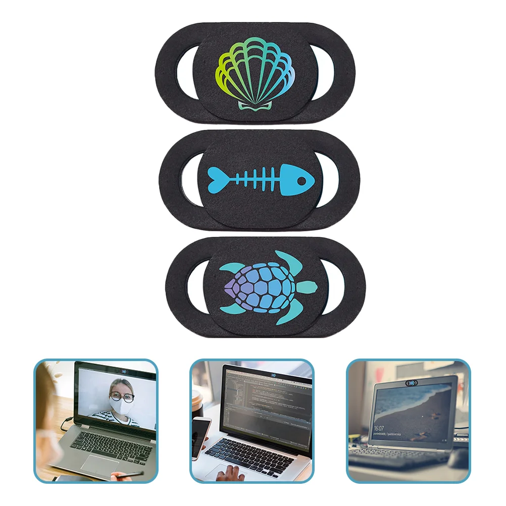 

Cover Camera Laptop Slide Webcam Blocker Privacy Computer Slider Pattern Accessory Protector Lens Shield Web Fishbone Pc Turtle