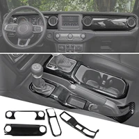 car center consoles decorative stickers for jeep wrangler jl gladiator jt 2018 2019 2020 2021 2022 interior accessories abs red