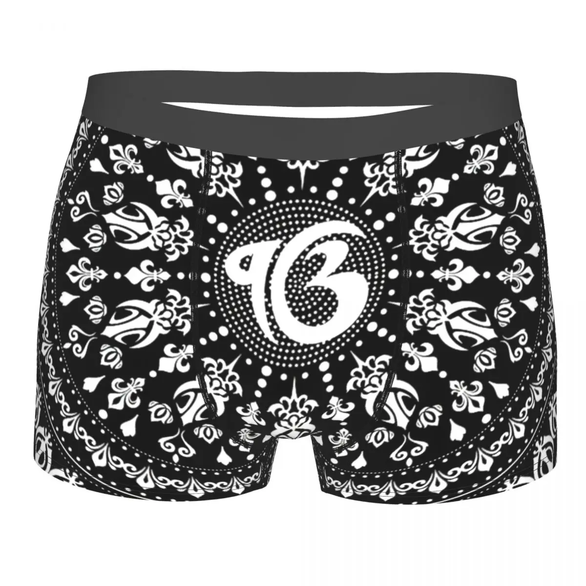 

Ek Onkar , Ik Onkar черно-белые трусы, дышащие трусы, мужское нижнее белье, шорты с принтом, боксеры, трусы