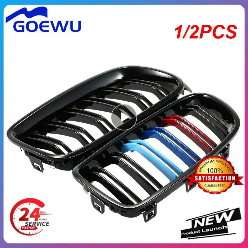 

Решетка для переднего бампера автомобиля Pulleco Gloss Black M, решетка для радиатора, гоночная решетка для X4 F26 X3 F25 2014-2018 Dual Slat, 1/2 шт.