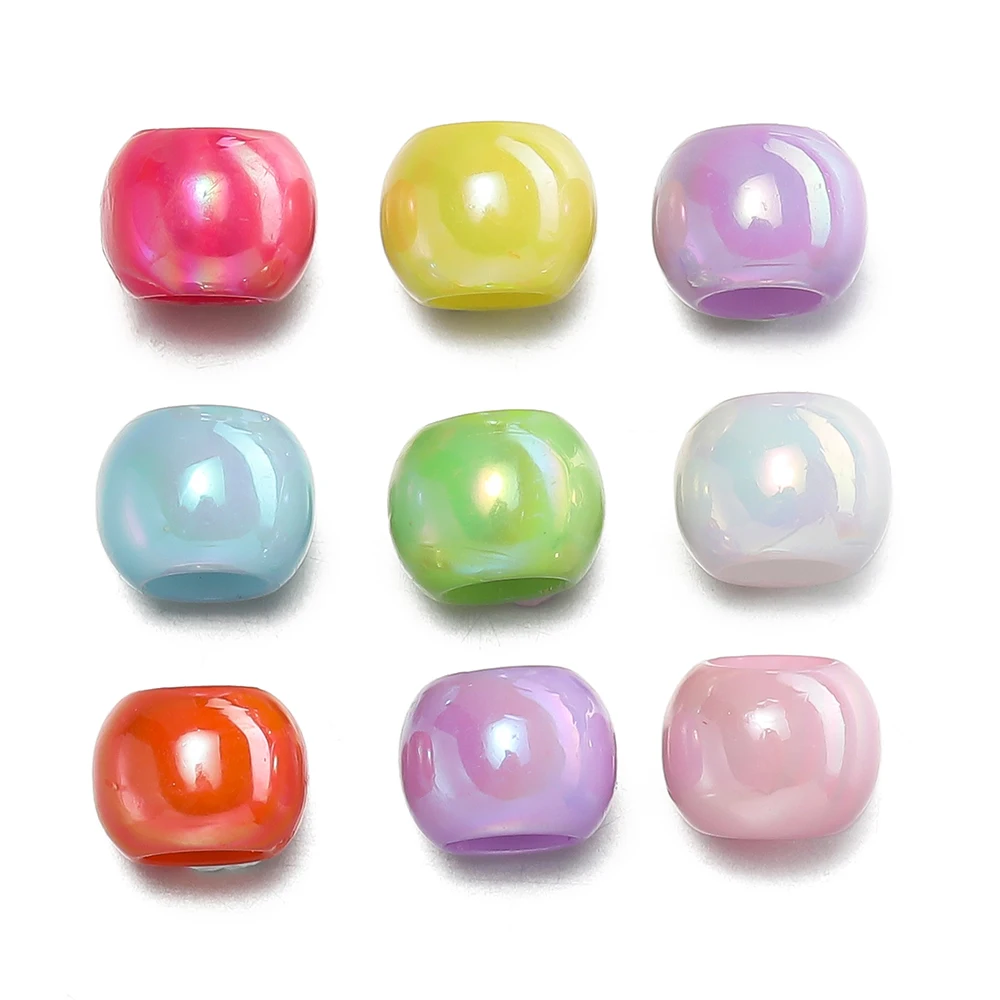 100 шт./упаковка акриловые бусины с большим отверстием