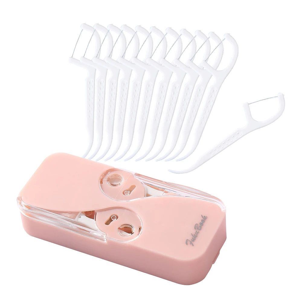 

Портативный автоматический ящик для хранения зубной нити, зубочистка, палочка для чистки зубов, гигиена полости рта, уход для дома и путешес...