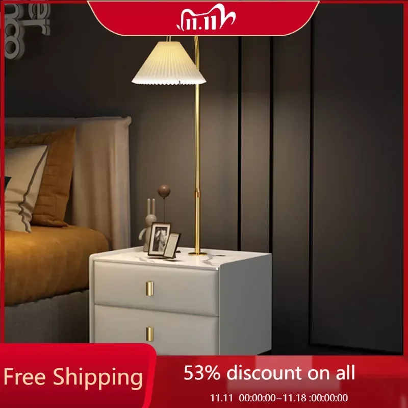 

Bedroom Smart Bedside Table Nordic Storage Luxury Drawers Nightstand Simple Led Organizer Trendy Criado Mudo Unique Furniture