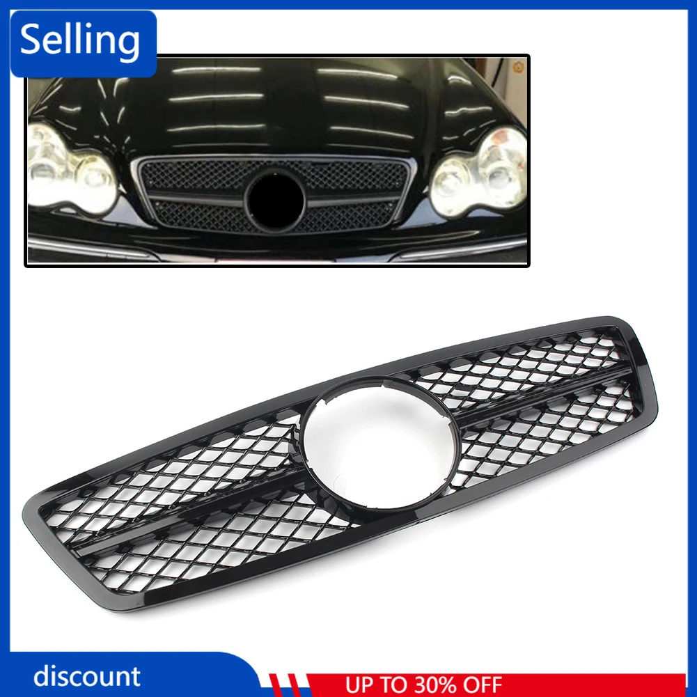 

SLS Style Front Grille Gloss Black Grill For Mercedes-Benz C-Class W203 C280 C320 C240 C200 C63 2000-2006 Sedan fast ship