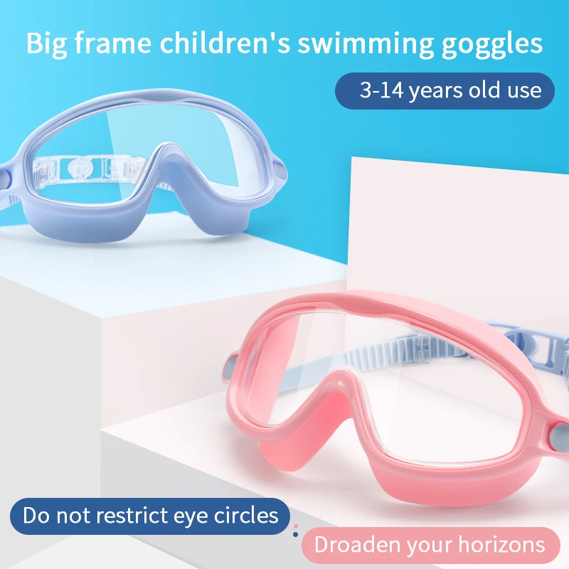 

Children's Swimming Goggles Anti-fog and Waterproof Children's Large-frame Swimming Goggles Boys and Girls Swimming Goggles