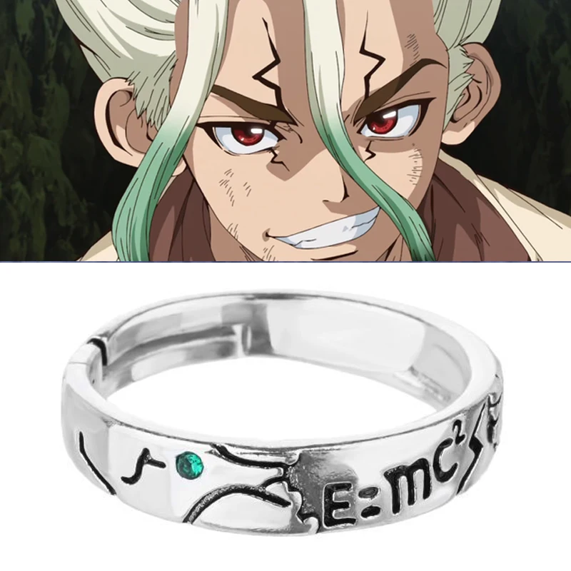 

Anime Ring for Women Dr.Stone Ring Ishigami Senkuu Cosplay Unisex Adjustable Opening Rings Jewelry Props Accessories Gifts New