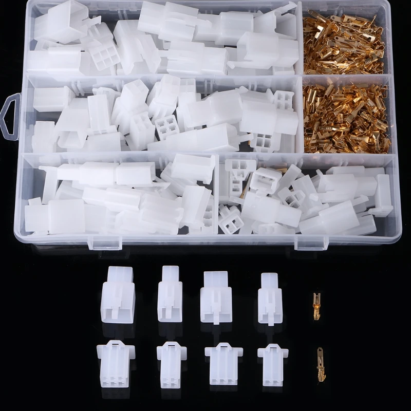 

40 Sets Motorcycle Bike 2.8mm 2 3 4 6 Way Electrical Wire Connector Terminal Kit Drop Shipping