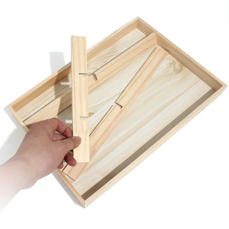 Solid Wood 8-grid Sunglasses Display Box 6-grid Removable Tray Sunglasses Storage Box Store Display