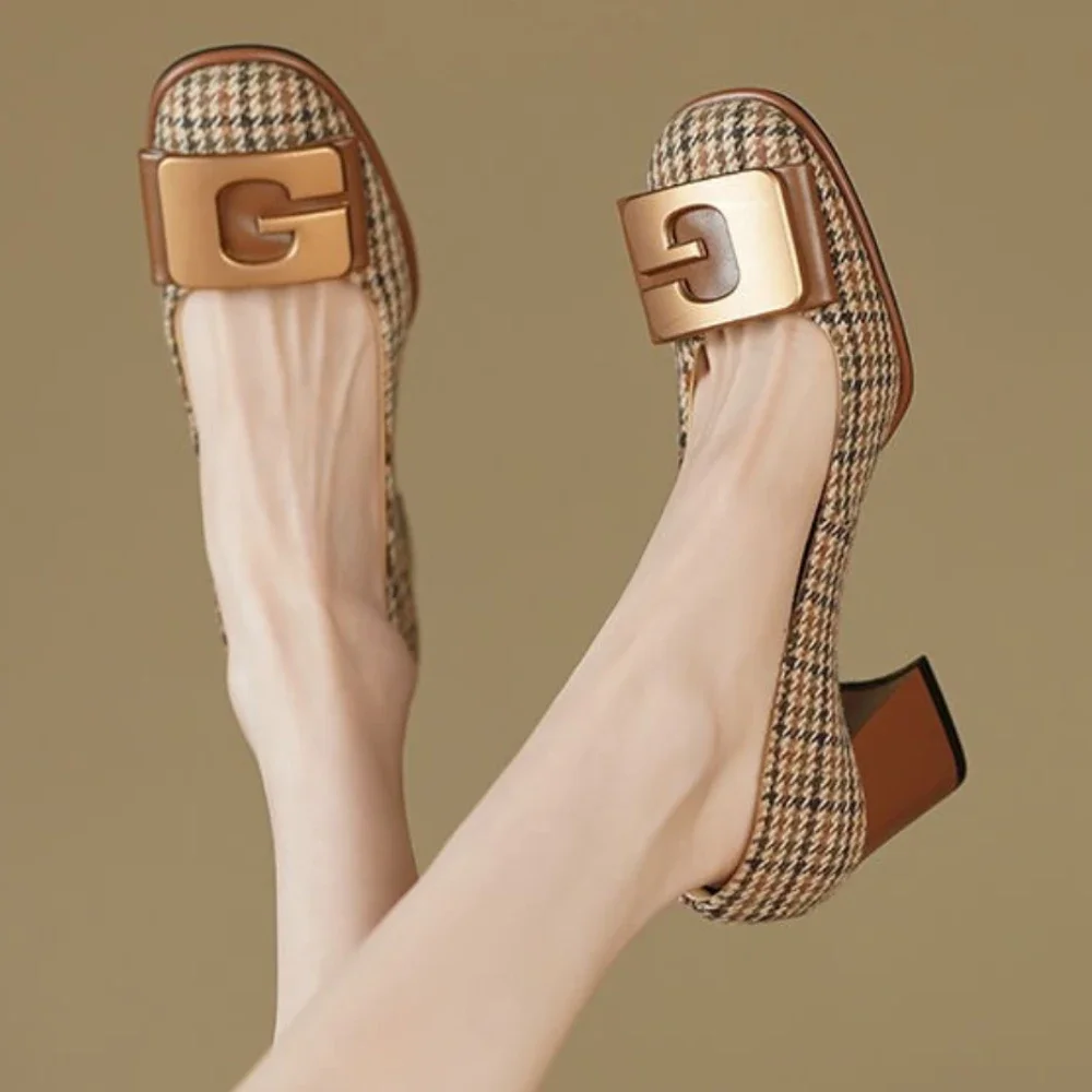 Женские туфли на высоком каблуке летняя Элегантная классическая обувь