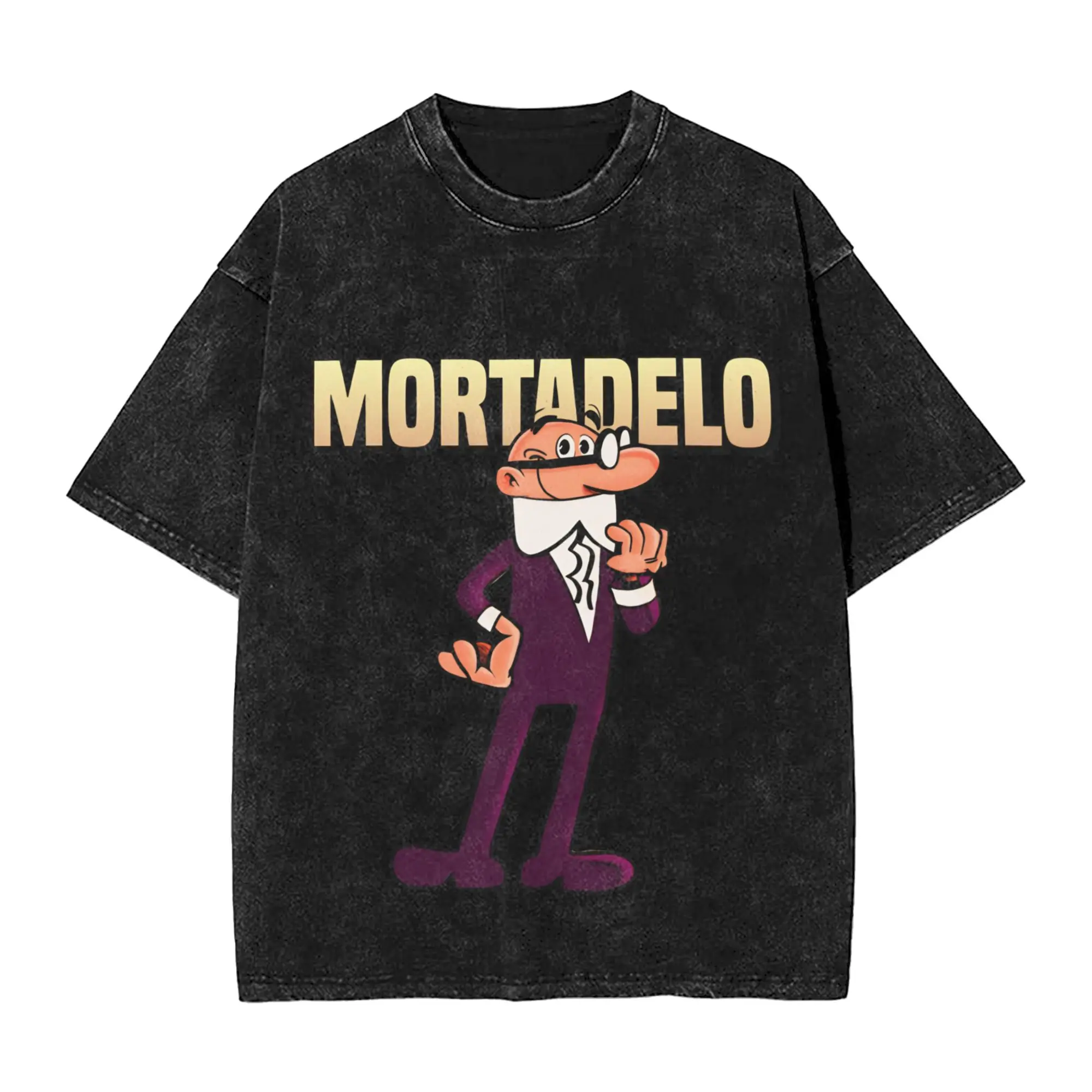 Фото Футболки Mort & Phil Mortadelo y Filemón для мужчин, классические футболки из чистого хлопка, классические футболки с круглым воротником, одежда с короткими рукавами, классическая одежда №1