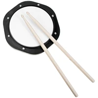 1 set premium dumb drum practice mat practical rubber drum sticks storage bag