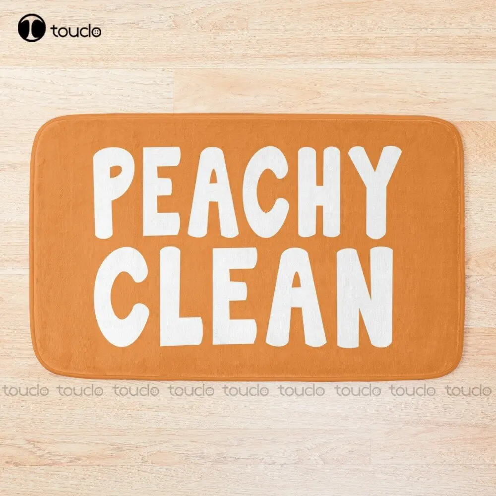 

Peachy Clean - Funny Saying Bath Mat Bathroom Mats For Bathroom