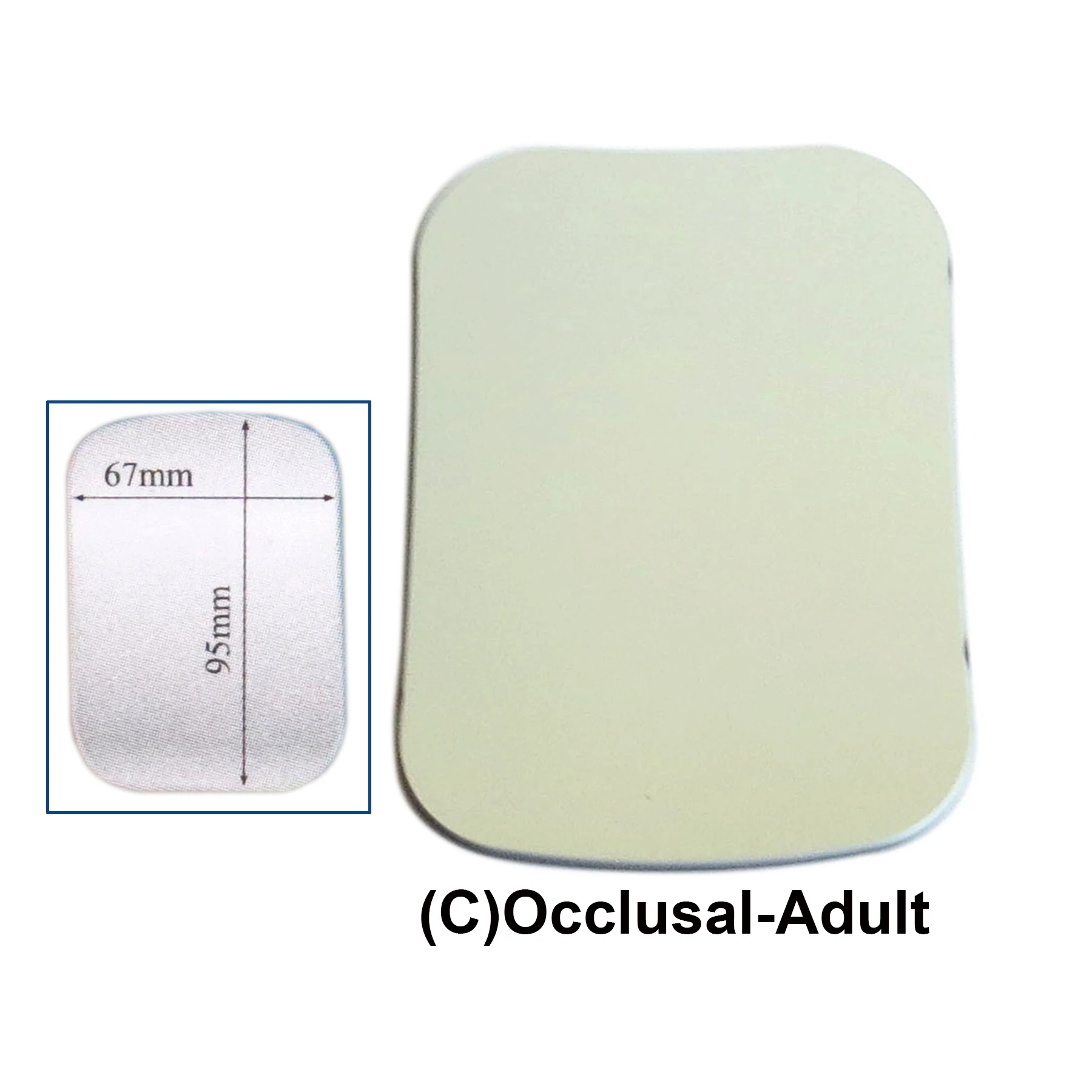 Двустороннее зеркальное зеркало для интраоральной фотосъёмки 5 размеров