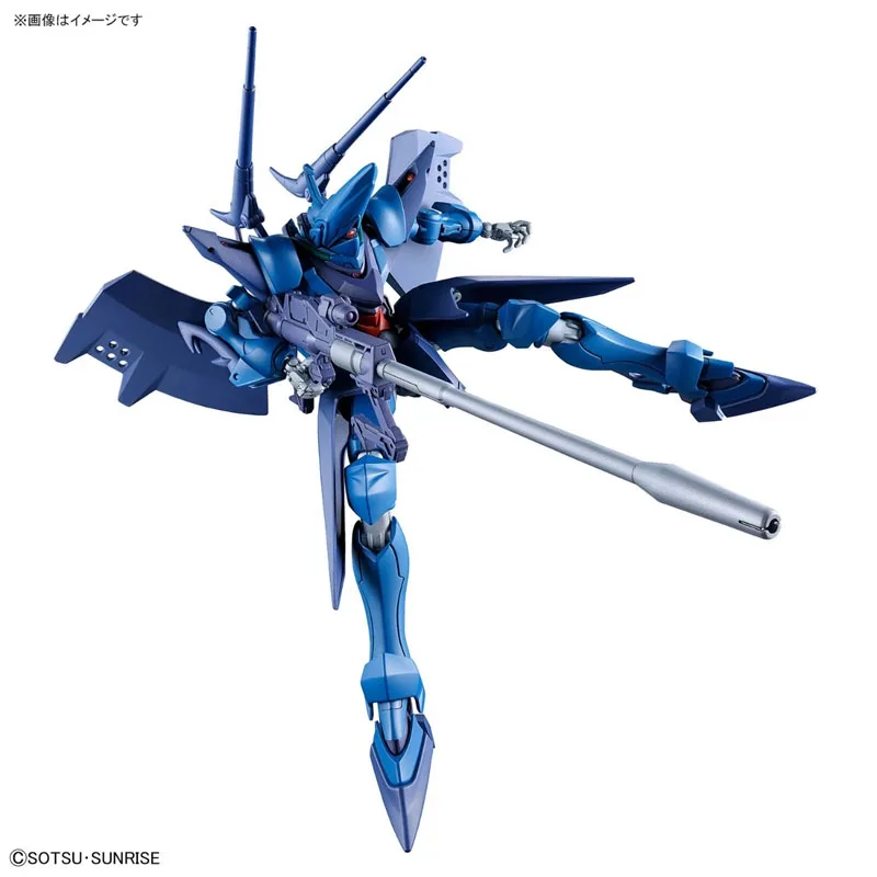 Фото В наличии Bandai: Оригинальная фигурка Gundam HG GQ 1/144 ORX-139 Hambrabi (GQ), сборная модель, коллекция аниме-фигурок, игрушки, подарки. №4