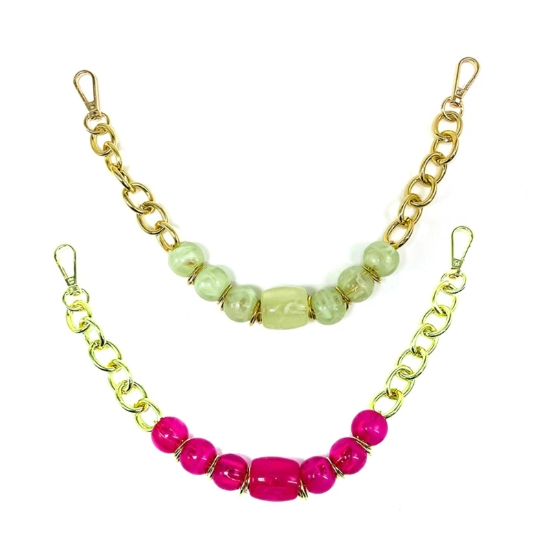 

2Pcs Metal Purse Chain Strap Extender DIY Straps Handle Bag Accessories for Purses Handbags Shoulder Bag