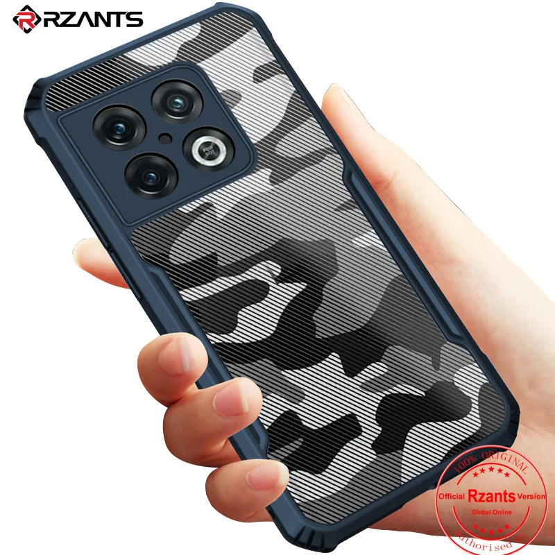 

Rzants For OnePlus 10 Pro 10T Case Hard [Camouflage Beetle ] Cover TPU Half Clear Military Cool Phone Casing
