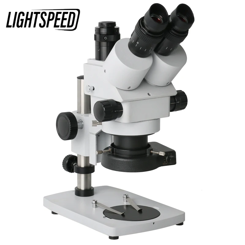 

Мультифокальный Тринокулярный стереомикроскоп OKA 7X-45X с непрерывным увеличением, подставка-держатель со светодиодсветодиодный подсветкой 144, кольцевая подсветка для ювелирных изделий