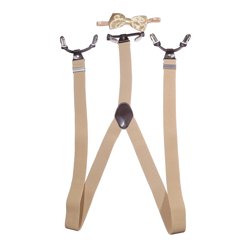 

Men 35mm Wide Suspenders High Elastic Adjustable Strong Clips Suspender Heavy Duty X Back Trousers Braces