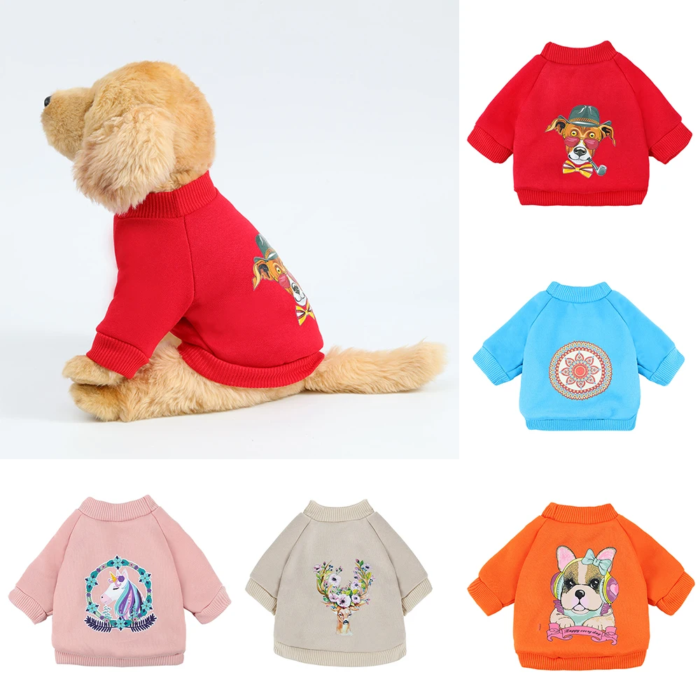 

Cute Print Dog Hoodies Clothes for Small Dogs Pet Cat Sweater Pullover Clothing For Chihuahua Yorkies Costume Coat Puppy Suit
