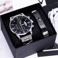 watches for men watches watch men watch for men men wristwatch new calendar quartz watch business simple bracelet set watch men