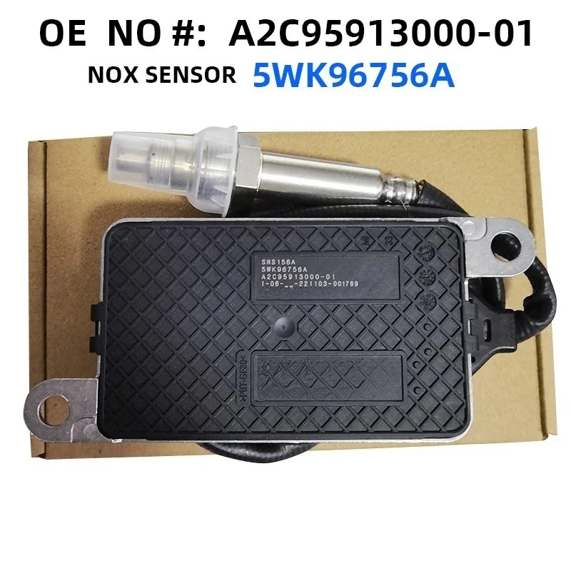Фото Новый датчик оксида азота (NOx) 5WK96756A 5WK96756 для двигателей UNINOX, автомобилей, экскаваторов SNS156A A2C95913000-01 №1