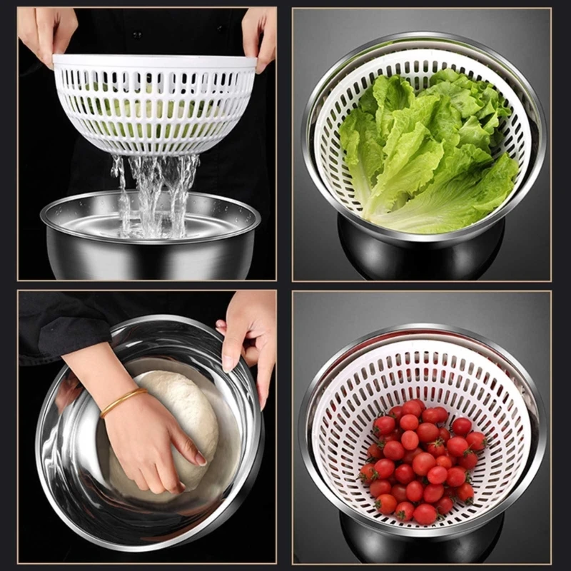 

Vegetable and Fruit Drain Basket Dehydrator Multifunctional Household Dryer