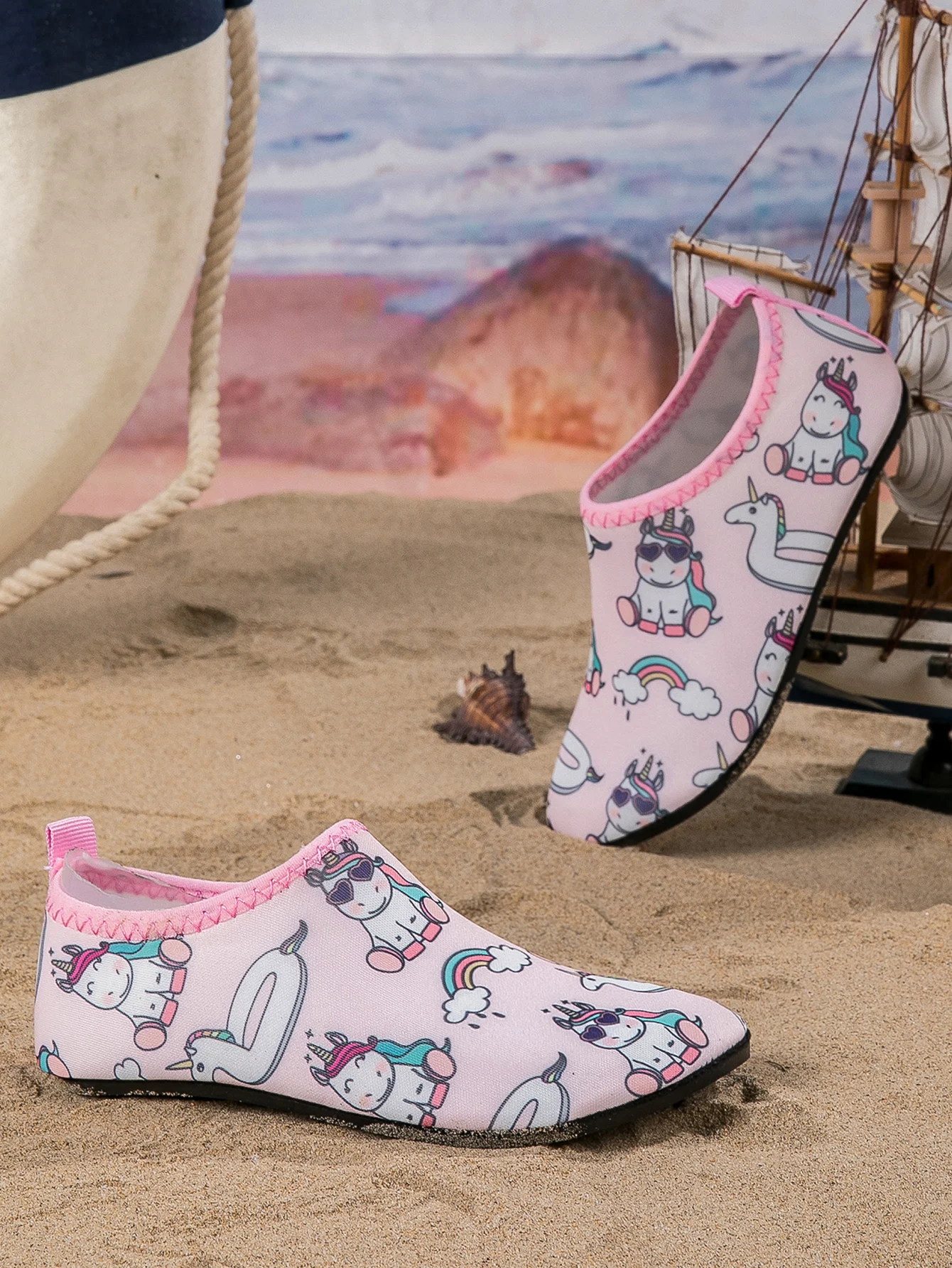 Повседневные модные удобные летние новые розовые плавательные ботинки для