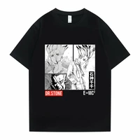 japanese anime t shirts dr stone ishigami senkuu tshirt summer crewneck men women oversized t shirt unisex fashion short sleeve