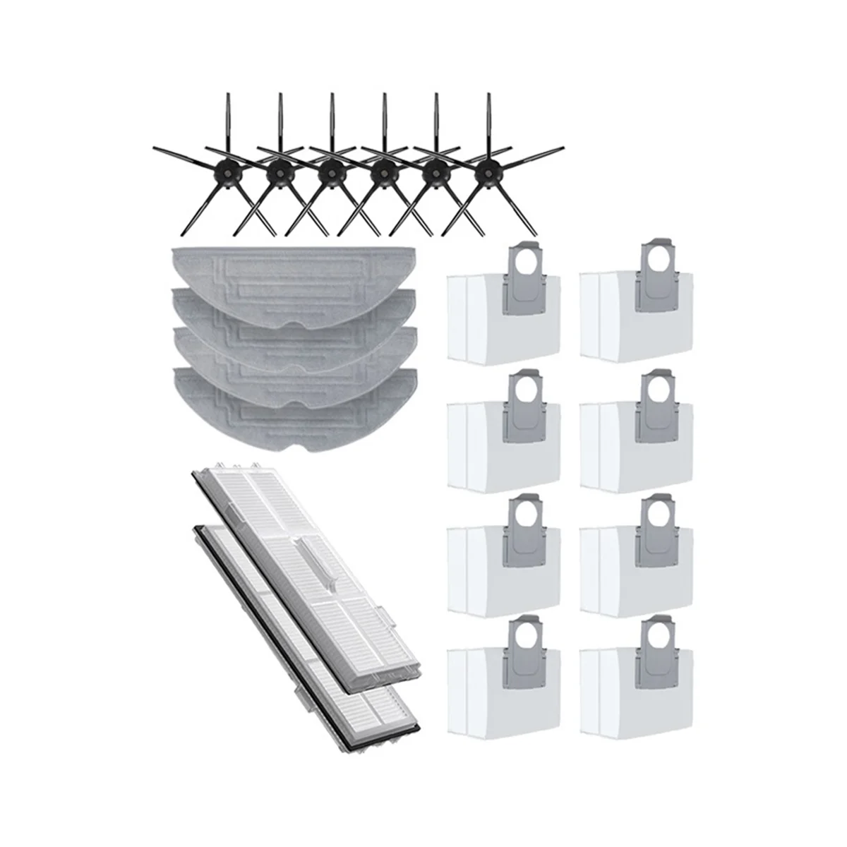 

For S8 Pro Ultra Accessories Side Brush Filter Mop Choth Dust Bags Vacuum Cleaner Parts