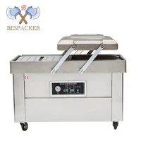 dz 4002sb factory price double chamber multi function sausage seafood fish food vegetable vacuum packaging machine