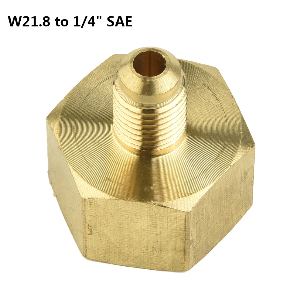 

Hot Sale Car Conditioner Adapter Refrigerants Bottle Adapter For R134A W21.8 To 1/4'' SAE Air Conditioning Parts Repair Tools