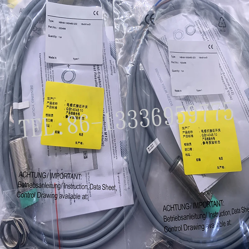 Фото 1 шт. NBN8-18GM50-E0-V1 NBN8-18GM50-E2-V1 NBB5-18GM60-WS NBB8-18GM60-E2 новый оригинальный индуктивный датчик приближения №2