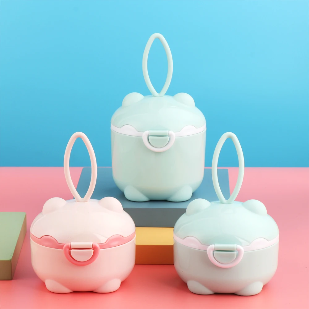 

Convenient Infant Travel Kids Powder Storage Box Formula dispenser Snacks Container Baby milk bottle
