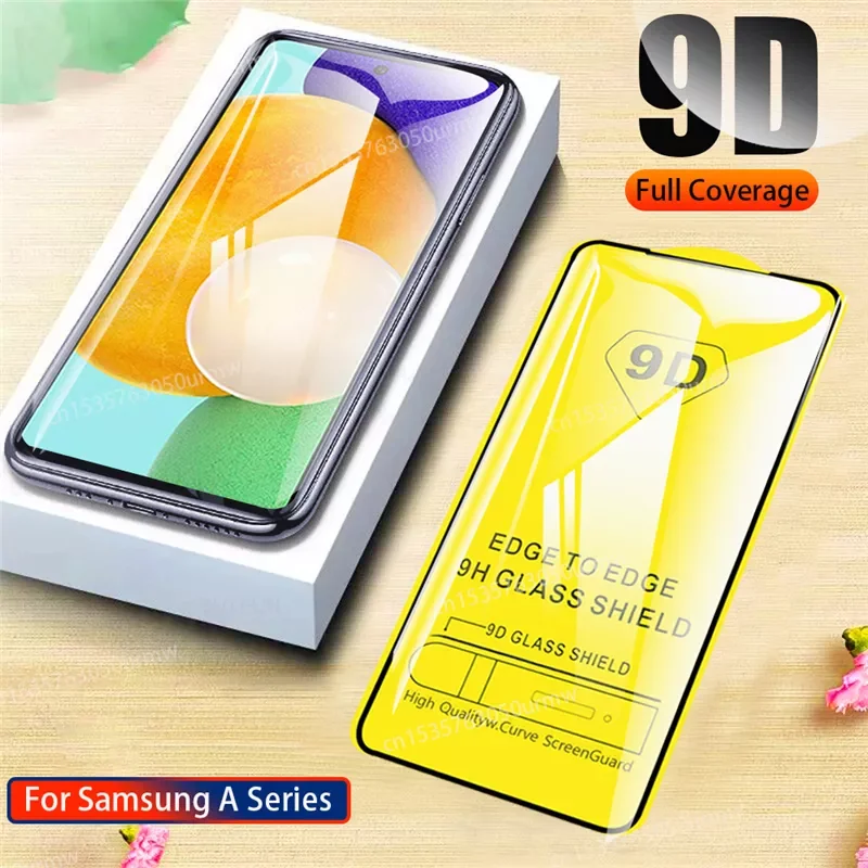 

9D Tempered Glass For Samsung Galaxy A52 A51 A71 A21S Screen Protector M51 M31 M21 A42 A72 A50 A70 A32 A41 A40 A70S A 52 51 Film