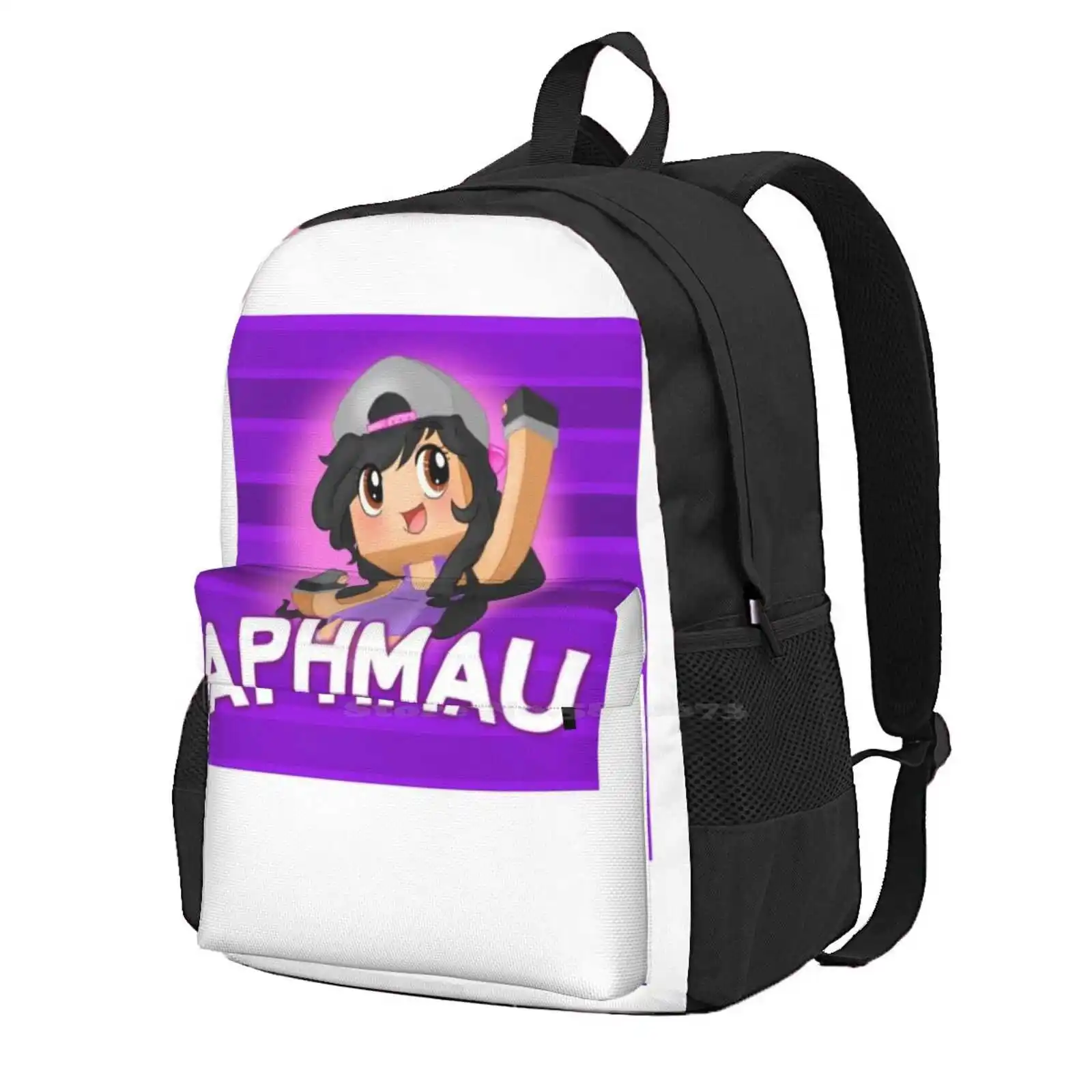 Aphmau Backpack For Student School Laptop Travel Bag Funny Aphmau Cute Aphmau Daphmau Game Aphmau Youtube Aphmaus Cats Soft