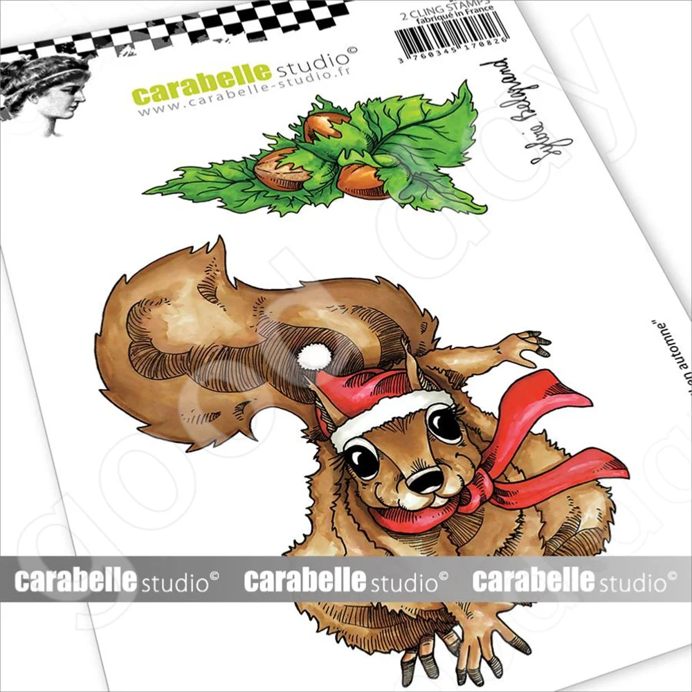 

New Squirrel in Autumn Cutting Dies Stamps Scrapbook Diary Decoration Embossing Template Diy Greeting Card Handmade Hot Sale