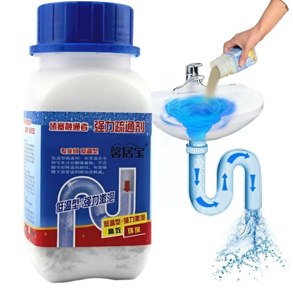 

268G Sink Drain Bottled Powerful Cleaner Closestool Deodorization Sewer Clogging Dredging Agent Pipe Toilet Dredge Kitchen E4F8