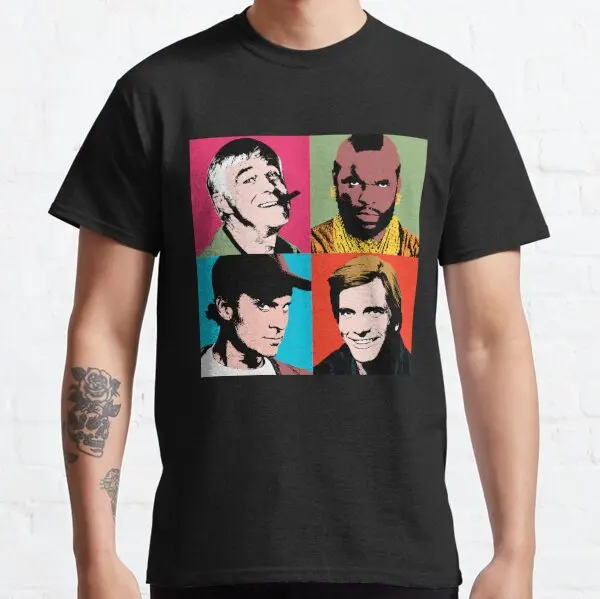 

Футболка с принтом команды The A Warhol, модные повседневные короткие футболки, одежда, летняя Хлопковая мужская рубашка Skunny с коротким рукавом для путешествий