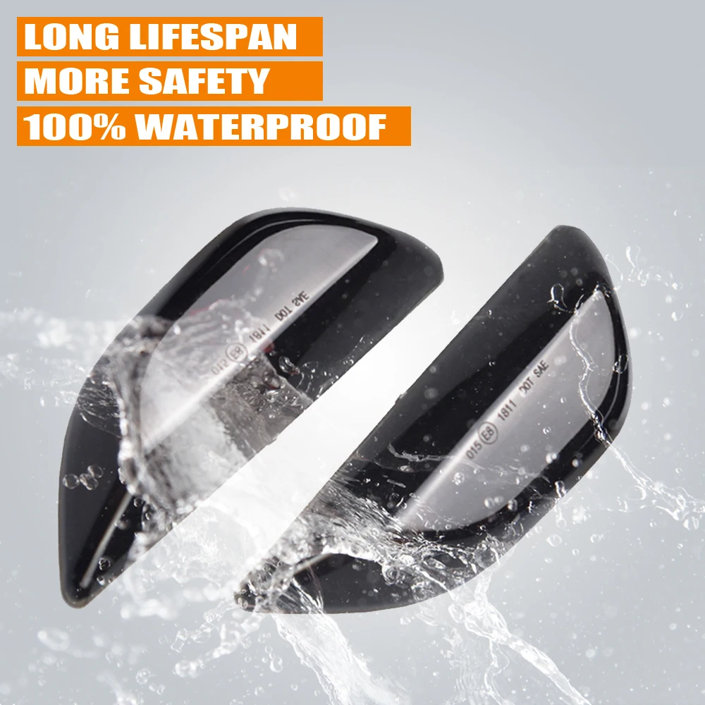 2 шт. светодиодные динамические янтарные боковые габаритные огни светильник