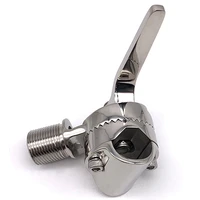 marine boat antenna ratchet base clamp on rail mount 316 stainless steel