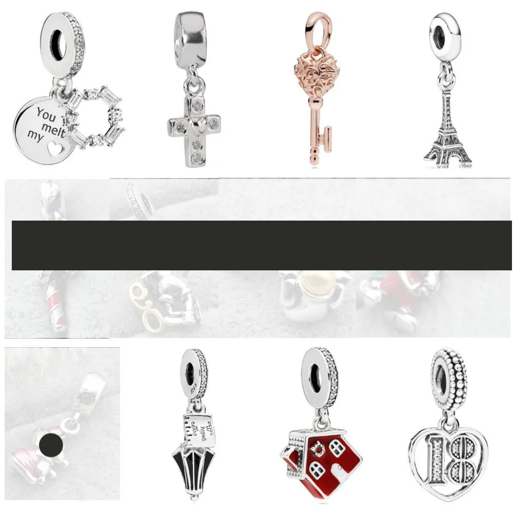 

PDD DZ 23 весенний кулон из стерлингового серебра 925 пробы с DIY браслетом ожерелье ювелирные изделия подарок резьба подходит для женщин