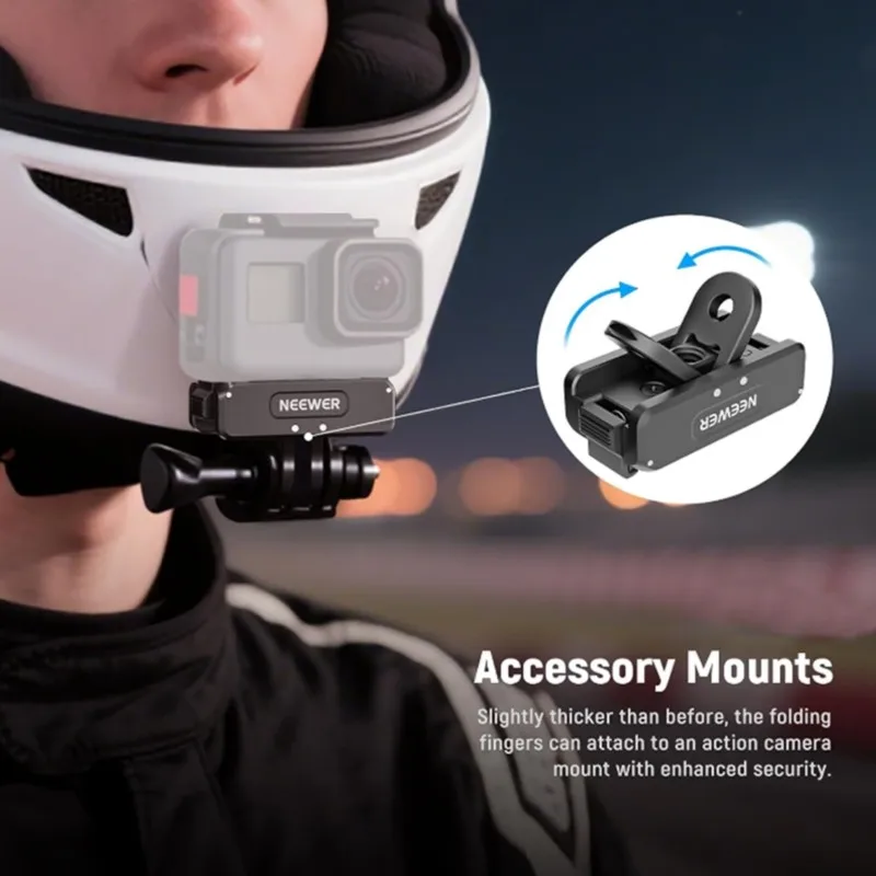 Фото Магнитный адаптер Superior-NEEWER для DJI Osmo 360/Action 5 Pro/4/3 с резьбой 1/4 дюйма для крепления на штатив №2